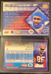Russell Copeland Buffalo Bills lot of 2 Cards with 1993 Wild Card Rookie