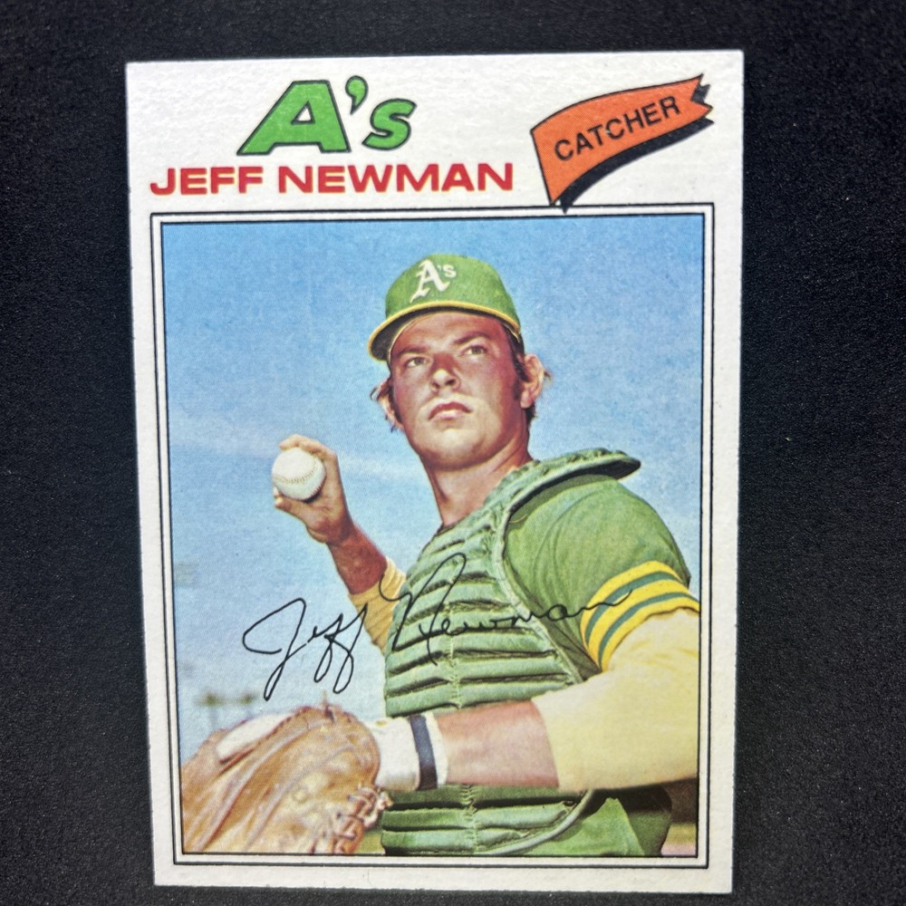 1977 Topps 204 Jeff Newman Oakland A’s NM￼
