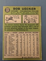 1967 TOPPS BOB EUCKER #326 SMALL CREASE