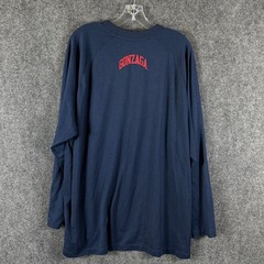 Gonzaga University Bulldogs Men&rsquo;s Nike Dri-Fit Size 2XL LS T-Shirt Navy Red