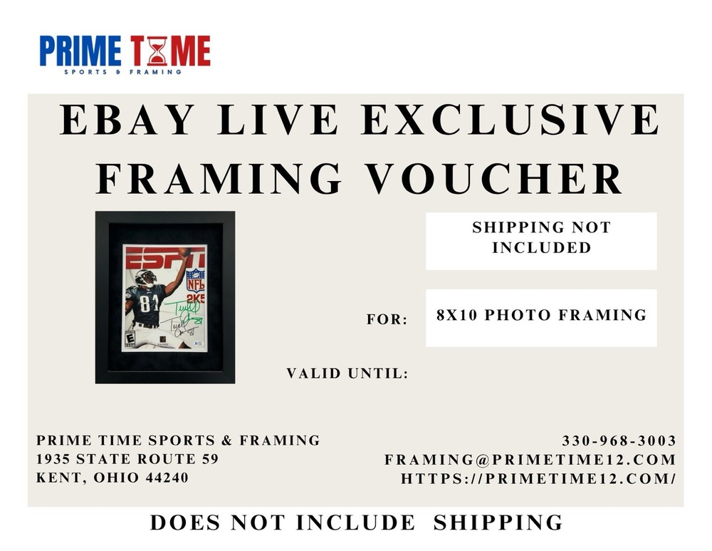 8×10 PHOTO FRAMING SERVICE VOUCHER