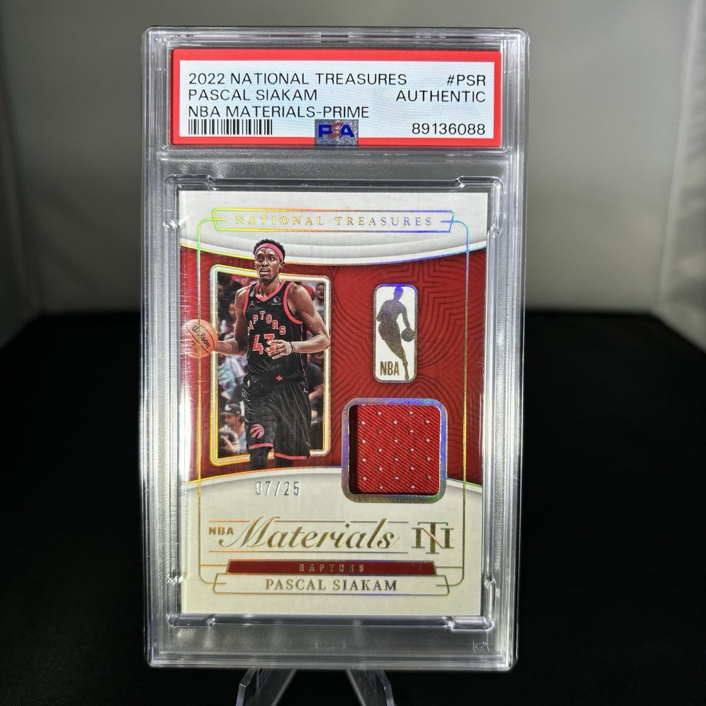 2022 National Treasures Pascal Siakam Patch /25 PSA Authentic POP 1