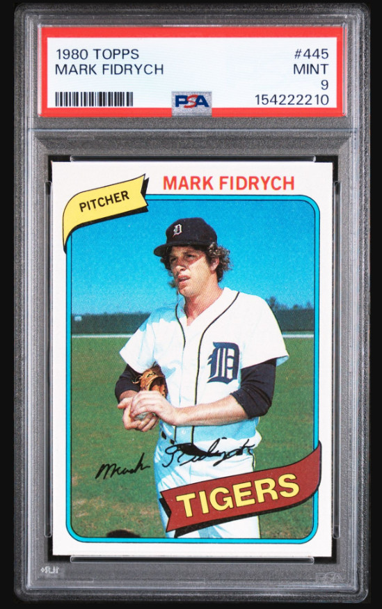 1980 Topps Baseball – Mark Fidrych #445 Detroit Tigers PSA 9 MINT