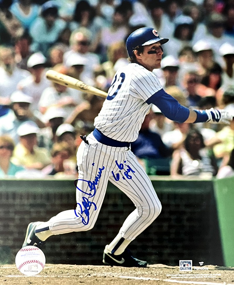 Bob Dernier Signed Autographed Chicago Cubs 8×10 Photo Inscribed GG 84 TRISTAR