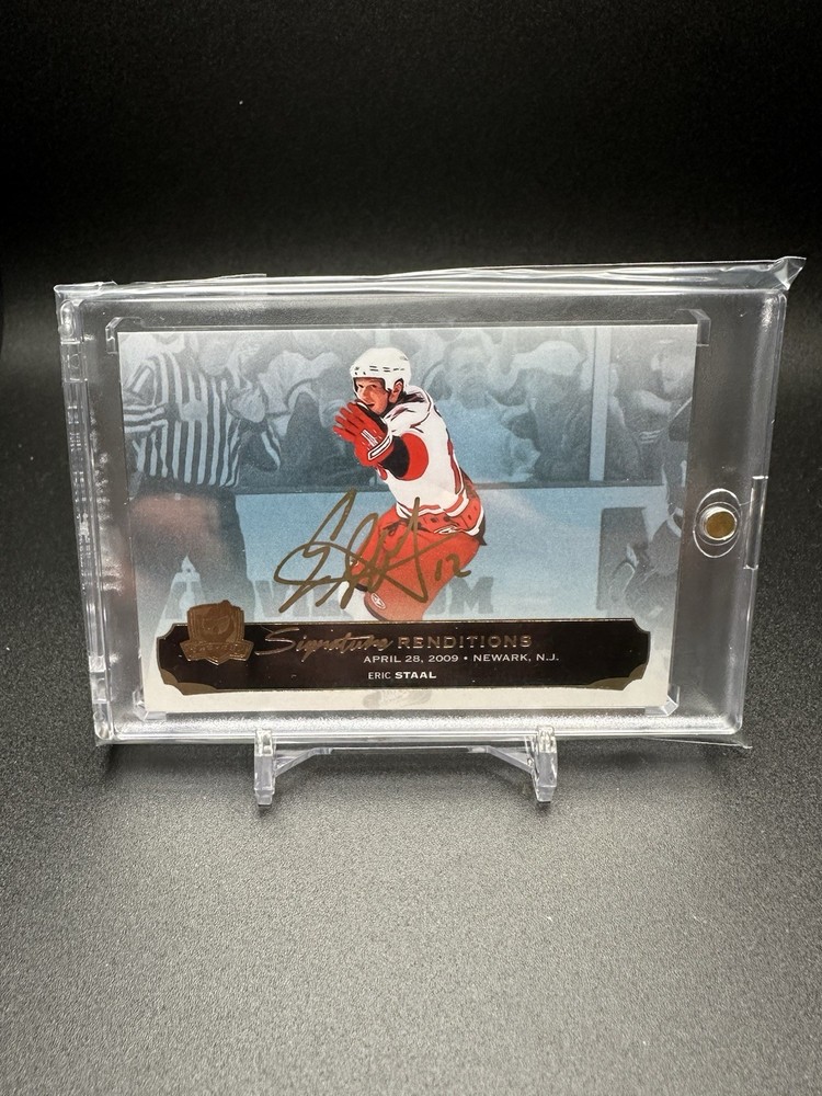 2014-15 Upper Deck The Cup Signature Renditions Eric Staal #SR-ES Auto k4s