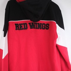 Starter Detroit Red Wings Power Forward Jacket Hoodie Red Black Retro NWT