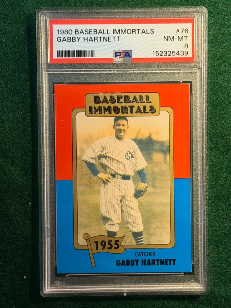 1980 Baseball Immortals Gabby HATNETT MLB Logo #76 PSA 8 TOP Pop 1 of 1 RARE