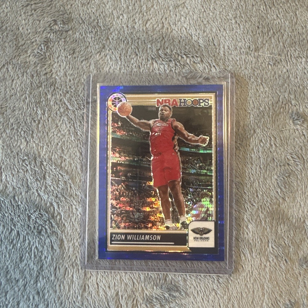 2023-24 Panini Premium Stock Zion Williamson /75 Blue Pulsar Prizm 270 NBA Hoops