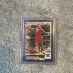 2023-24 Panini Premium Stock Zion Williamson /75 Blue Pulsar Prizm 270 NBA Hoops