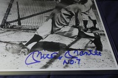 Mickey Mantle New York Yankees Baseball Autographed 11×14 HOF Photo PSA GR10
