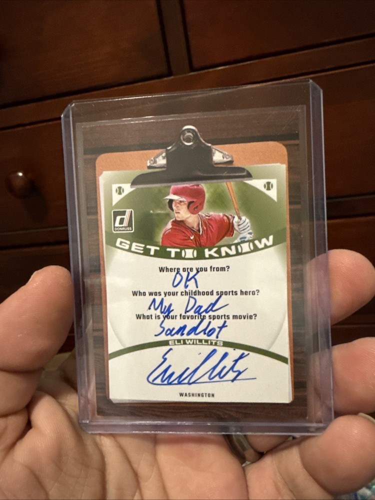 Eli Willits- Get To Know – Auto 2026 Donruss Case Hit Ssp Rare Free Shipping