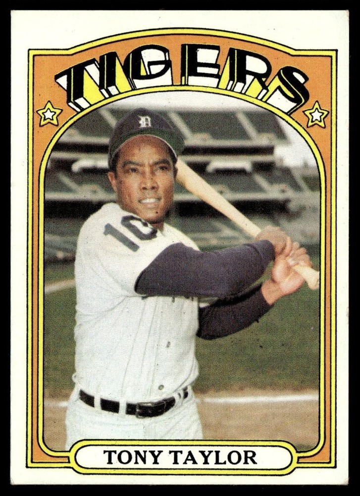 1972 Topps Baseball Tony Taylor Detroit Tigers #511 Card NM