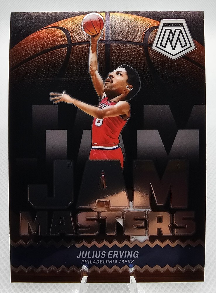 2023-2024 Julius Irving Mosaic Jam Masters Insert #9 Philadelphia 76ers