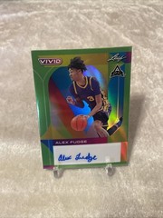 2023 LEAF VIVID BASKETBALL ALEX FUDGE #BA-AF1 GREEN ARC AUTO SSP# 3/15 JERSEY#