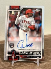 Christian Moore Auto RC 2026 Topps Chrome #RA-CMO Angels