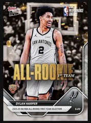 Dylan Harper – 2025-26 NBA Topps NOW® – Card AR04 – In Hand – All Rookie Team