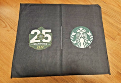 Seattle Storm – Rally Towel Wash Cloth Starbucks Black And Yellow – 25 Seasons