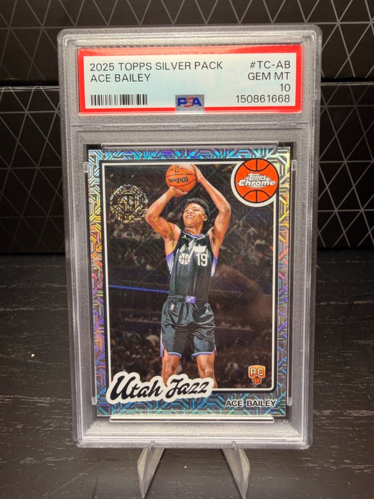 2025 TOPPS SILVER PACK 1980-81 TOPPS CHROME BASKETBALL #TC-AB ACE BAILEY PSA 10