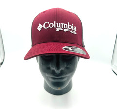 Columbia PFG Texas A&M Aggies Mesh Snapback Hat Maroon Gray One Size NWT