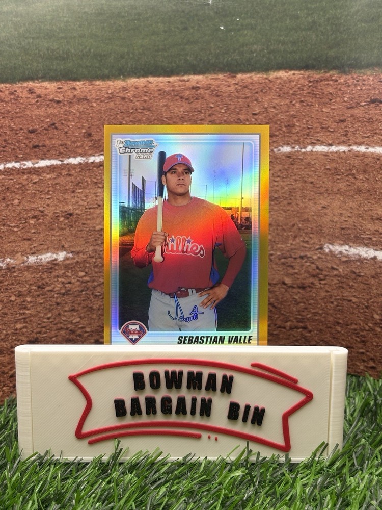 2010 Bowman Chrome Prospect Gold Refractor #BCP16 Sebastian Valle 1st Rookie /50