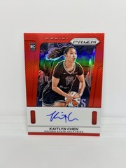 KAITLYN CHEN Rookie 2025 Prizm WNBA Throwback Red Auto /99 Valkyries #TB-KC