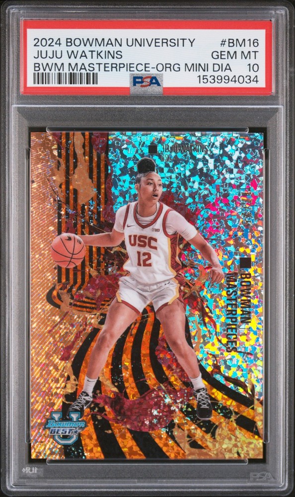 2024 BOWMAN UNIVERSITY BEST BOWMAN MASTERPIECES #BM16 JUJU WATKINS 17/25 PSA 10