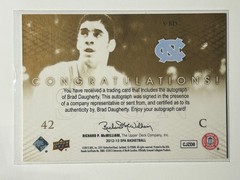 Brad Daugherty AUTO SP Authentic SOTT 2012-13 Sign/Times Autograph Signature UD