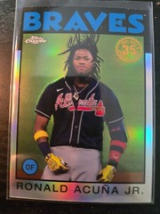 2021 Topps Chrome 1986 Refractor RONALD ACUNA JR. #86BC-3 BRAVES INSERT