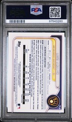 2024 Bowman Chrome Luke Adams Prospect Auto 1st Mini Diamond #/100 PSA 10