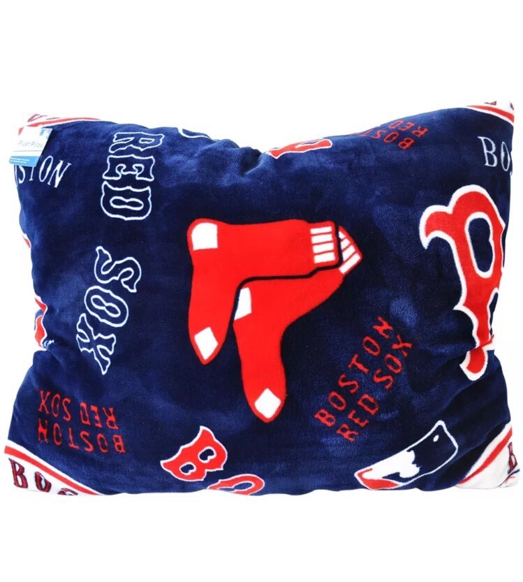 MLB Baseball Boston Red Sox Royal Plush Pillow, 20 x 26 Inches