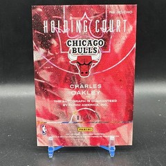 Charles Oakley Auto /75 2021-22 Court Kings Holding Court Signatures Bulls