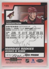 2020 O-Pee-Chee Platinum Red Prism 76/199 Victor Soderstrom #155 Rookie RC 0lb7