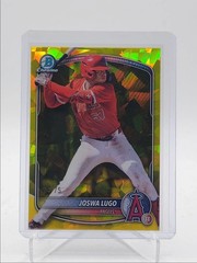 2025 Bowman Chrome Draft SAPPHIRE #BDC-24 Joswa Lugo YELLOW REFRACTOR #74/75!