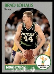 1990-91 Hoops Brad Lohaus Milwaukee Bucks #178