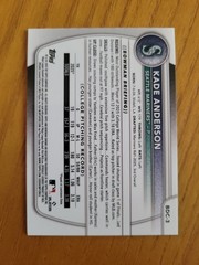 2025 Bowman Draft KADE ANDERSON Aqua /125 Mariners Baseball Card #BDC-3