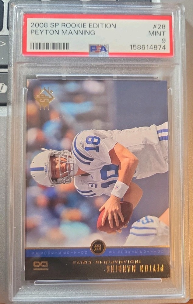 2008 Upper Deck SP Rookie Edition Peyton Manning #28 Indianapolis Colts PSA 9