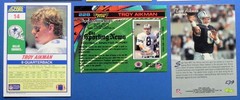 Troy Aikman 9-Card Lot _ Exact Lot (C) includes Promo and Limited-Print Cards