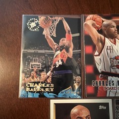 5 Various Charles Barkley Basketball Cards Insert And Base Cards