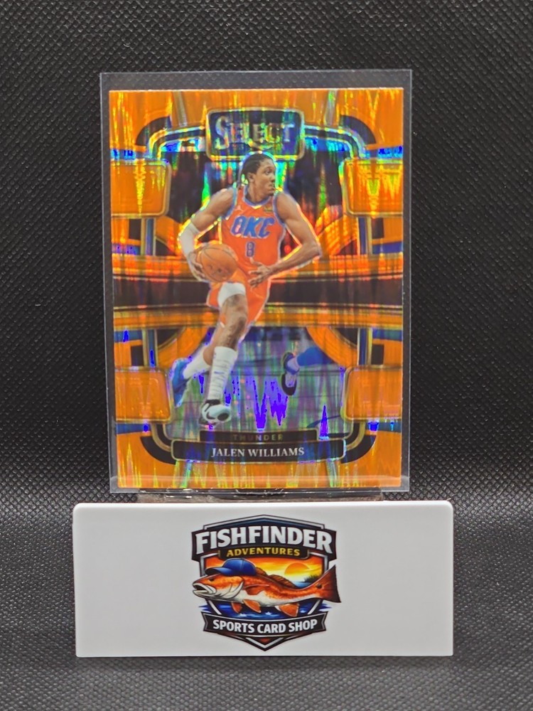 2023-24 Panini Select – Concourse Jalen Williams #9 Orange Flash Prizm