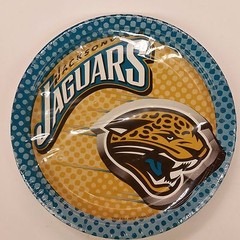 NFL Jacksonville Jaguars – 7 inch Paper Plates, NEW (Pack of 24)