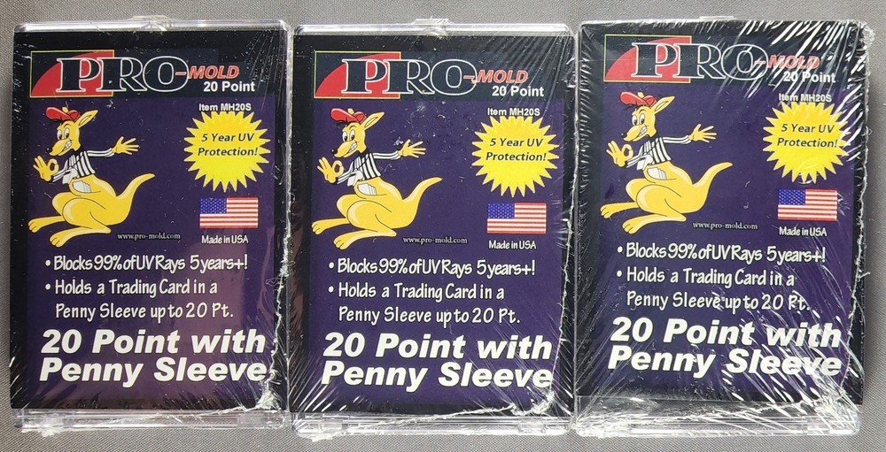 3x Pro Mold MH20S 1st Gen w/ Sleeve 20pt Magnetic Card Holder One Touch