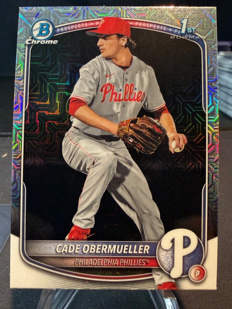 2025 Bowman Draft Chrome Cade Obermueller #BDC-80 Mojo Refractor