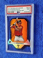 2021 Ben’s Diamond Die-Cuts Orange Refractor /25 Ryan Mountcastle Rookie #BD15
