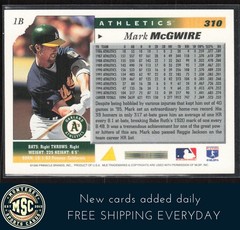Mark McGwire 1996 Score #310 NM-MT OR BETTER Oakland Athletics
