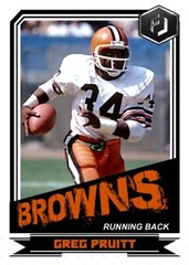 ACEO GREG PRUITT CLEVELAND BROWNS CUSTOM HAND MADE ART CARD