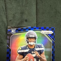 2025 Panini Prizm – Rookies Jalen Milroe #317 Black & Blue Checker Prizm (RC)