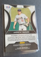 Andrew Vaughn 2019 Panini Prizm Draft Red Black Snake Skin USA SP Rookie