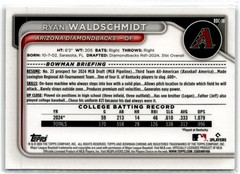 2024 Bowman Chrome 1st Bowman Ryan Waldschmidt Diamondbacks
