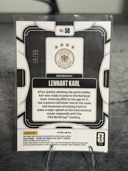 2026 Panini Prizm FIFA World Cup Lennart Karl RC Germany Blue Wave # /55