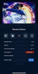 DIGITAL TOPPS BUNT Shohei Ohtani PLASMA 25 RARE MOTION Read